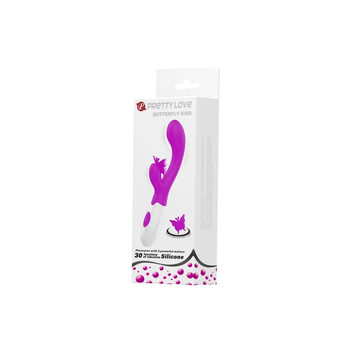 Butterfly Kiss 30-Funktionen-Hasenvibrator Lila von High Tech