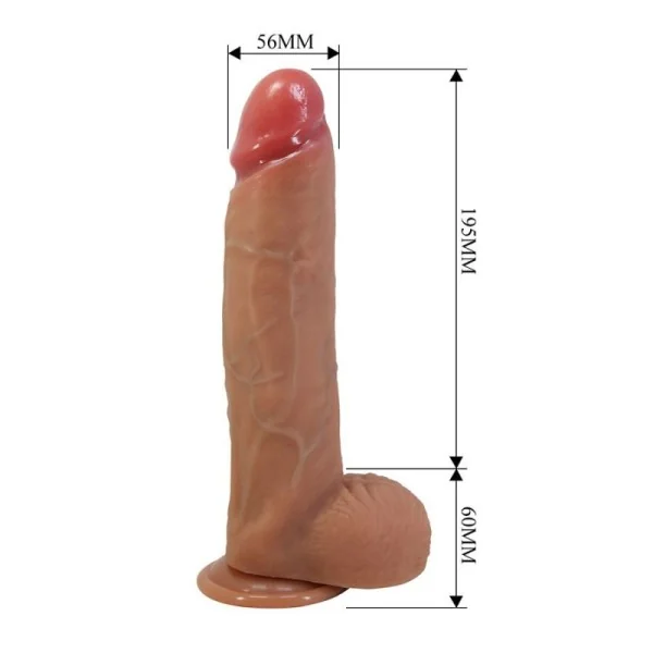 Mendel Realistischer Dildo mit Saugnapf 25,5 cm -Ø- 5,6 cm von Dildos