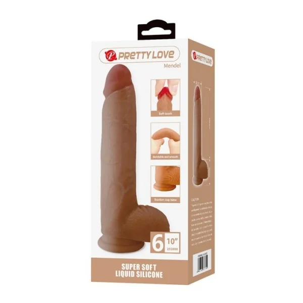 Mendel Realistischer Dildo mit Saugnapf 25,5 cm -Ø- 5,6 cm von Dildos