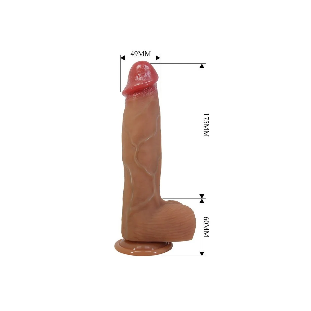 Orton Realistischer Dildo mit Saugnapf 23,5 cm -Ø- 4,9 cm von Dildos