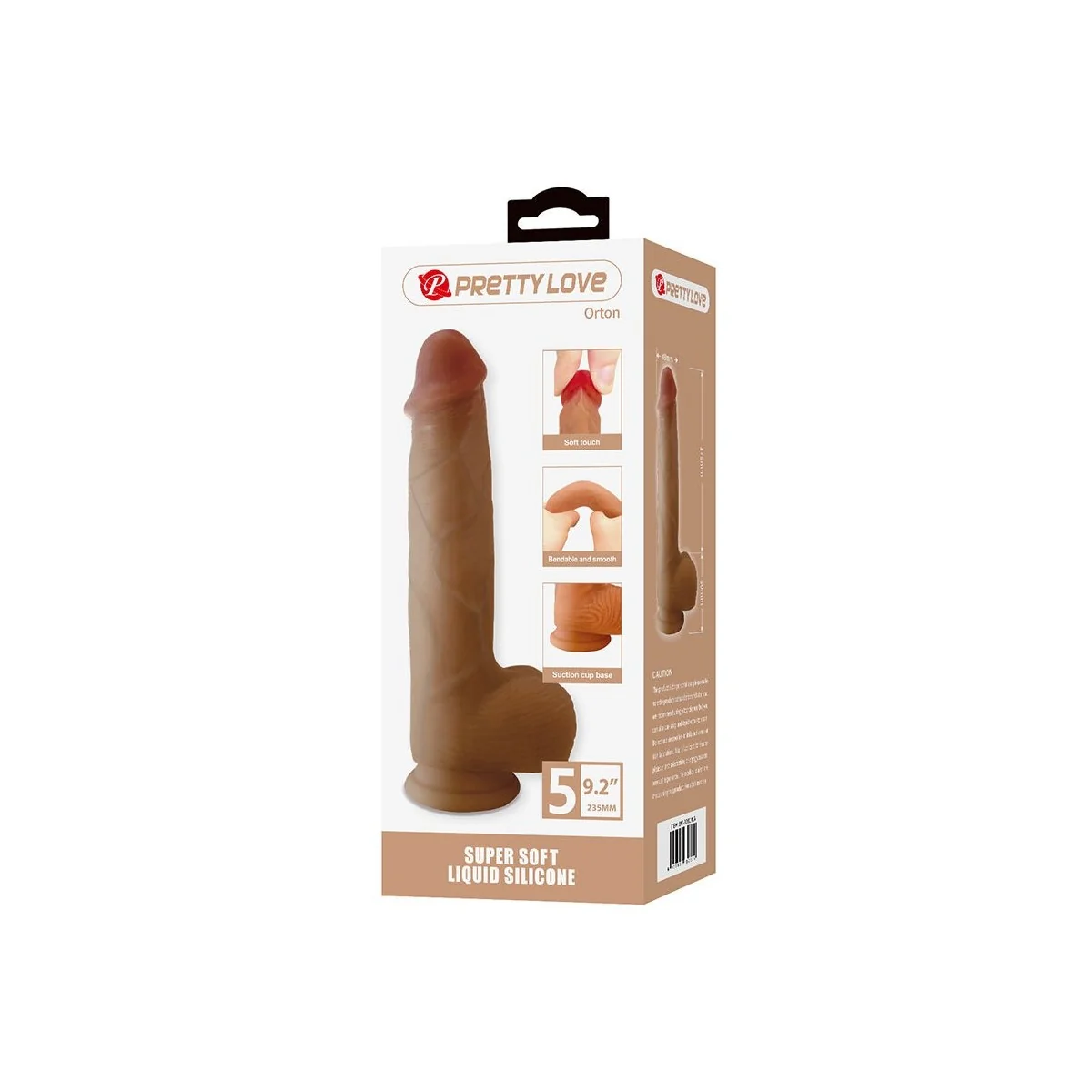 Orton Realistischer Dildo mit Saugnapf 23,5 cm -Ø- 4,9 cm von Dildos