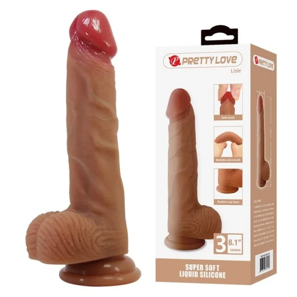 Lisle Realistischer Dildo mit Saugnapf 20,6 cm -Ø- 4,2 cm von Dildos