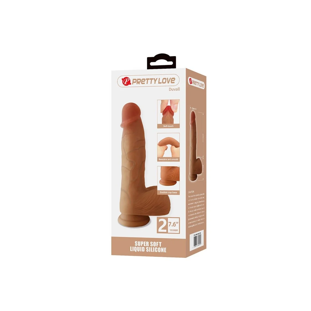 Duvall Realistischer Dildo mit Saugnapf 19,3 cm -Ø- 4,5 cm von Dildos