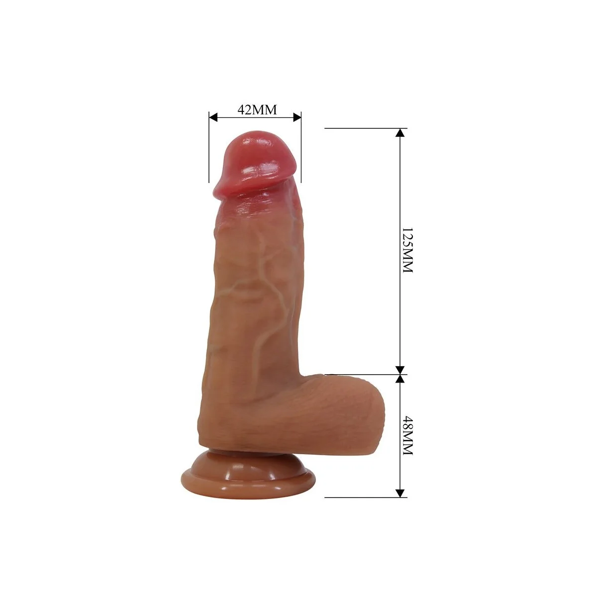 Curtis Realistischer Dildo mit Saugnapf 17,3 cm -Ø- 4,2 cm von Dildos