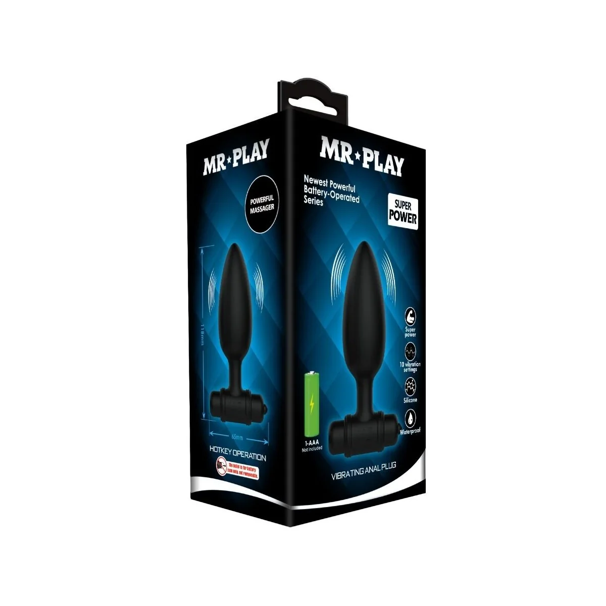 Super Power Anal Plug mit Vibration von Mr Play