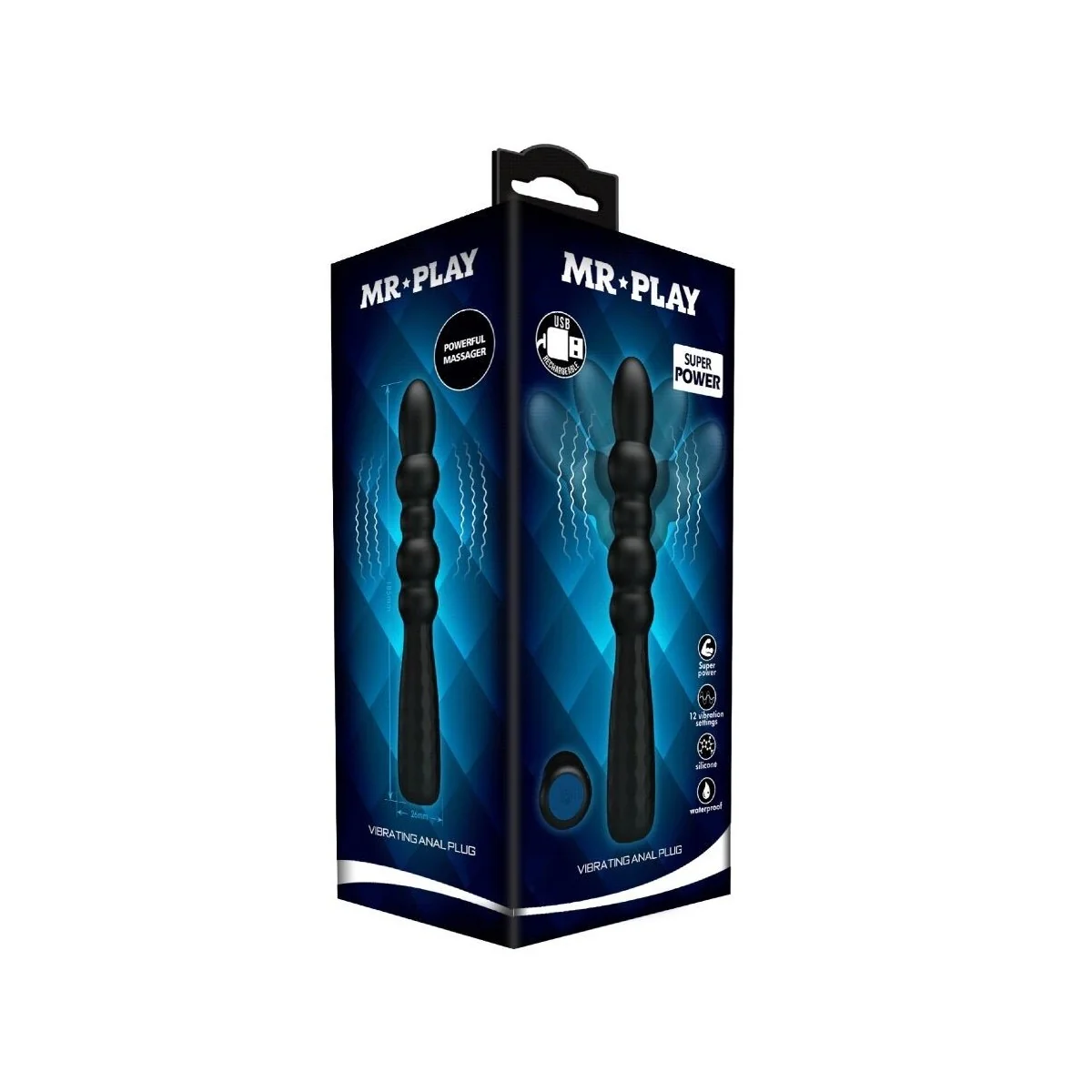 Flexibler Vibrierender Analplug von Mr Play
