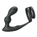 Vibrierender Analplug mit Penisring und Fernbedienung von Mr Play