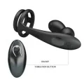 Vibrierender Analplug mit Penisring und Fernbedienung von Mr Play