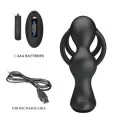 Vibrierender Analplug mit Penisring und Fernbedienung von Mr Play