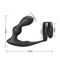 Vibrierender Analplug mit Penisring und Fernbedienung von Mr Play