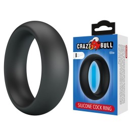 Elio Silikon-Penisring, Schwarz von Crazy Bull