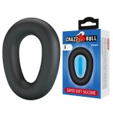 Vesper Supersoft Silikon-Pennisring Schwarz von Crazy Bull