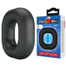 Walden Supersoft Silikon-Pennisring Schwarz von Crazy Bull