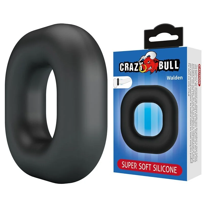 Walden Supersoft Silikon-Pennisring Schwarz von Crazy Bull