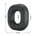 Walden Supersoft Silikon-Pennisring Schwarz von Crazy Bull