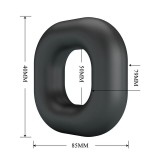 Walden Supersoft Silikon-Pennisring Schwarz von Crazy Bull