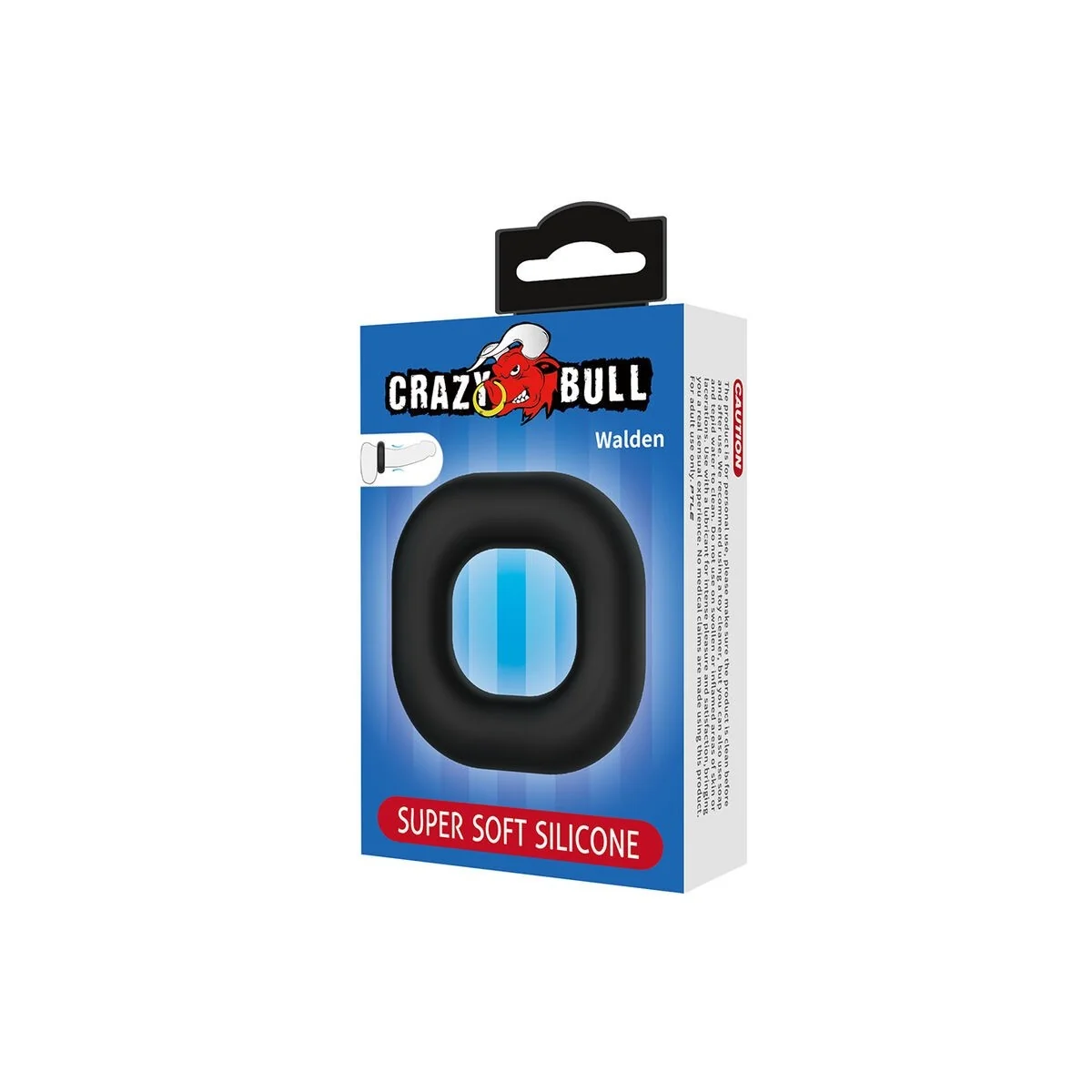 Walden Supersoft Silikon-Pennisring Schwarz von Crazy Bull