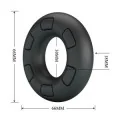 Bertram Supersoft Silikon-Pennisring Schwarz von Crazy Bull