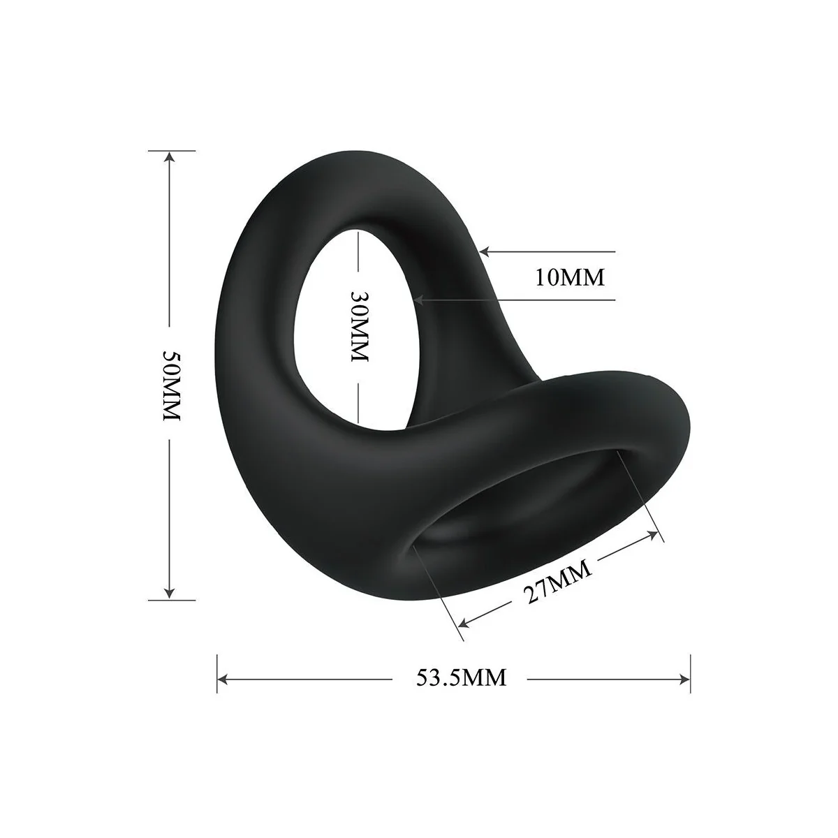Nestor Ergonomischer Penis- und Hodenring von Crazy Bull