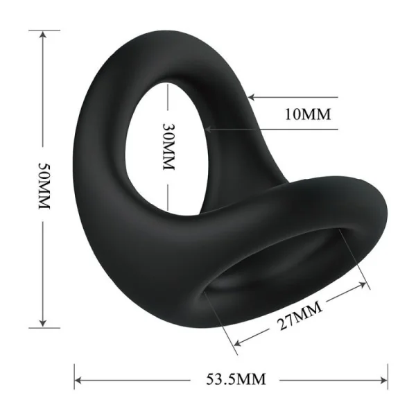 Nestor Ergonomischer Penis- und Hodenring von Crazy Bull