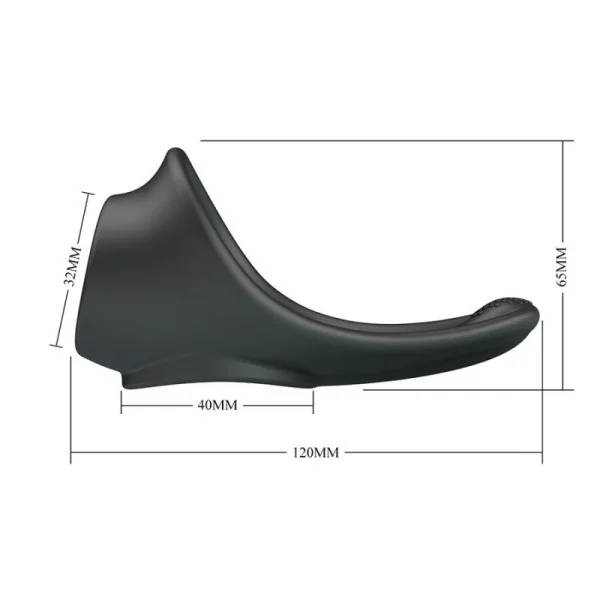 Zadok Ergonomischer Ring mit Perinealstimulator von Crazy Bull