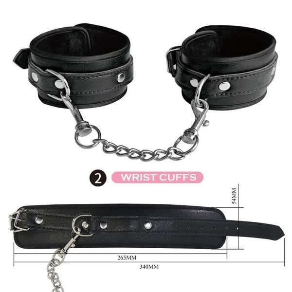 8-Teiliges Bdsm-Set Schwarz von Fun Toys