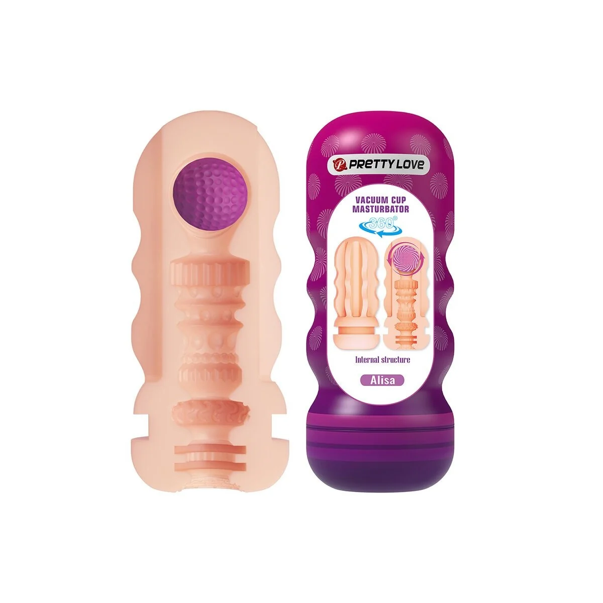 Vaginal-Glättungsmasturbator mit Saugaufguss und Innenstrukturen von Bodies & Masturbators