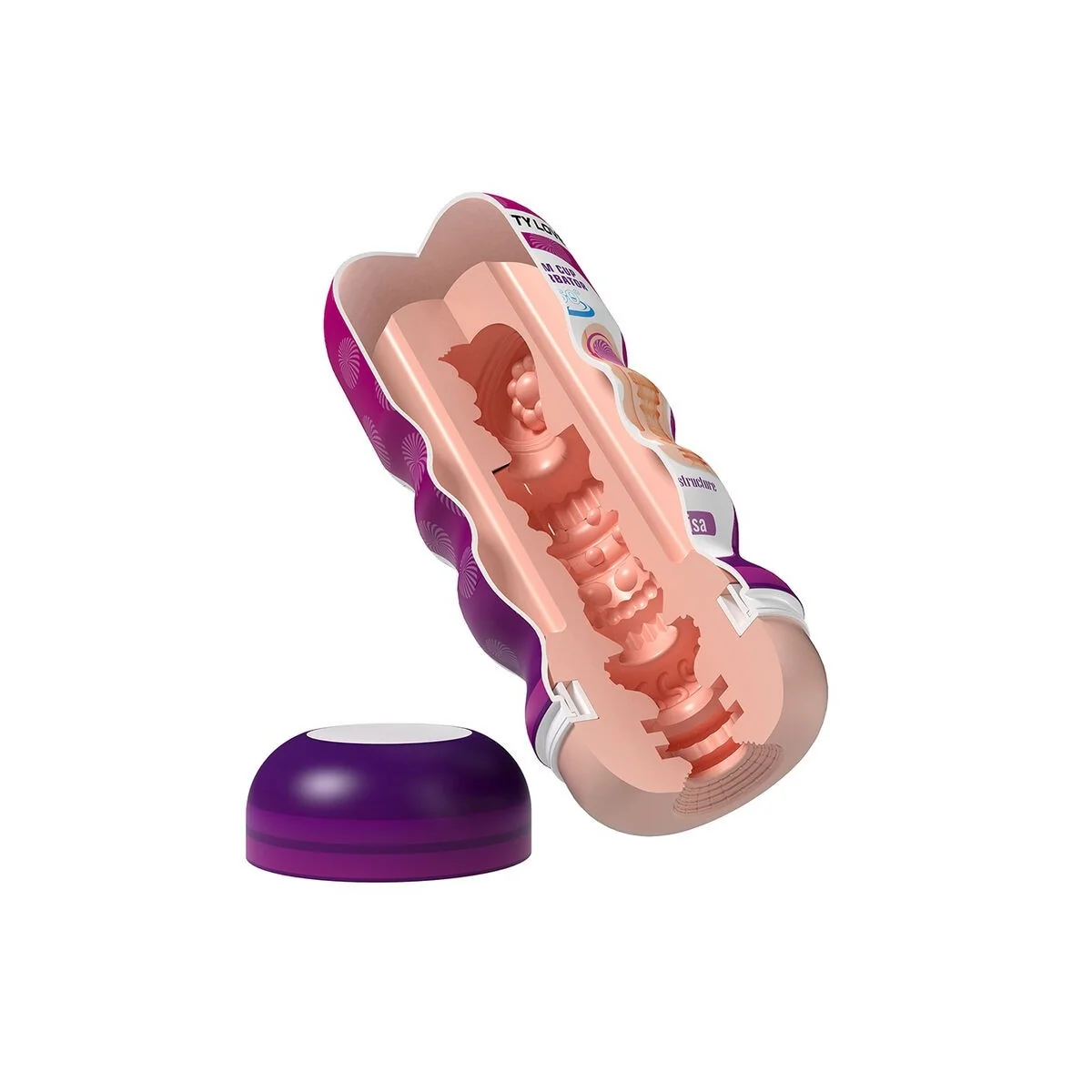 Vaginal-Glättungsmasturbator mit Saugaufguss und Innenstrukturen von Bodies & Masturbators