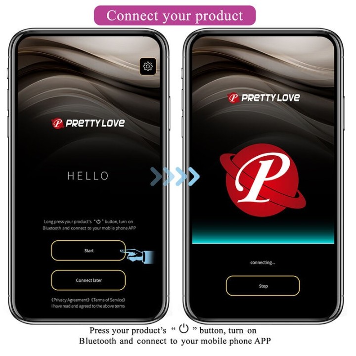 Klay Stoss-Ei-Vibrator, App-Steuerung, Lila von App Series