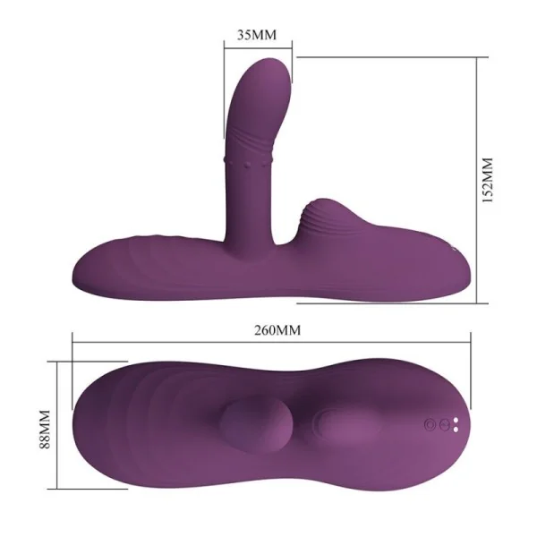Luka Sitzvibrator mit Wärmeeffekt und Fernbedienung von Remote Control