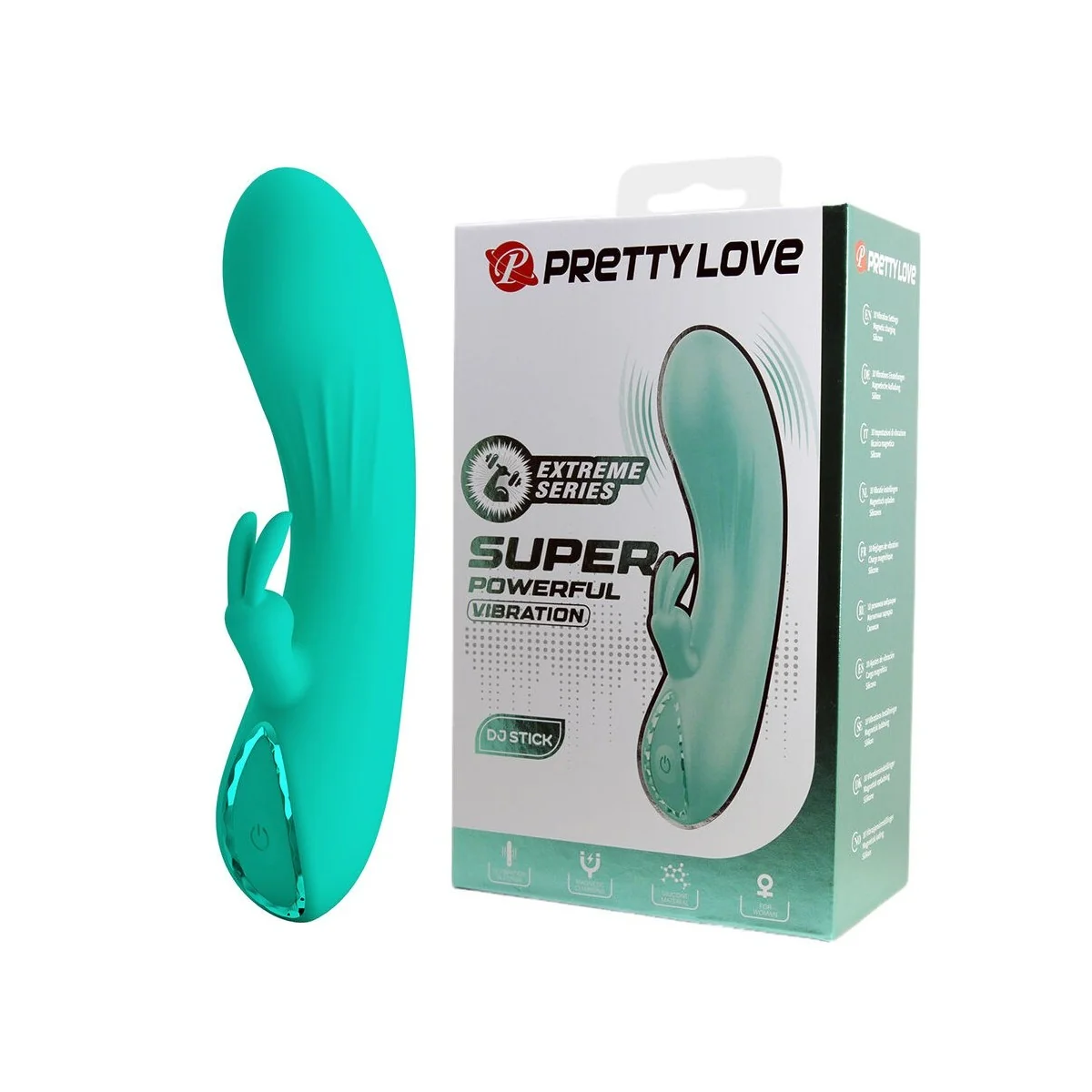 Dj Stick G-Spot Türkis Vibrator von High Tech