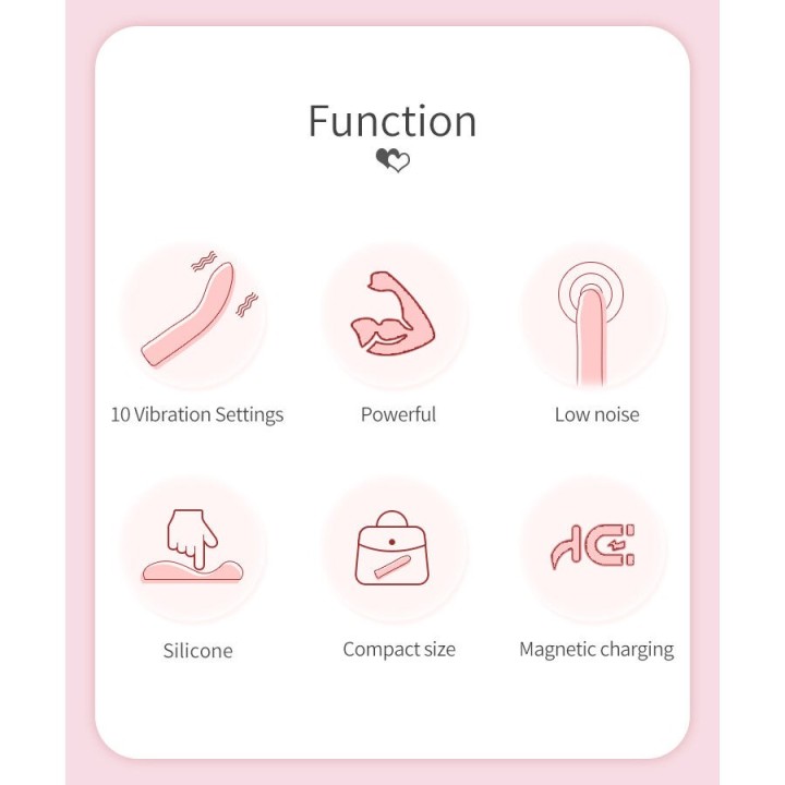 Kisell G-Spot Pink Vibrator von High Tech