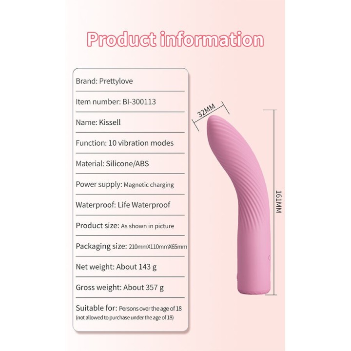 Kisell G-Spot Pink Vibrator von High Tech