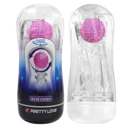 360º Strukturierter Masturbationsbecher, Transparent von Bodies & Masturbators