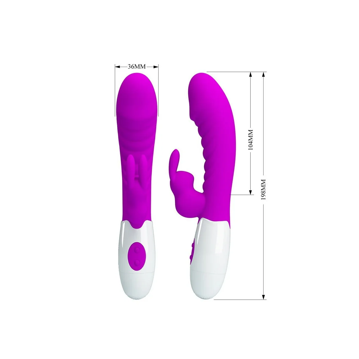 Naughty Bunny Lila Vibrator von High Tech