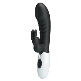Naughty Bunny 30-Funktionen-Hasenvibrator Schwarz von High Tech