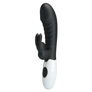Naughty Bunny 30-Funktionen-Hasenvibrator Schwarz von High Tech