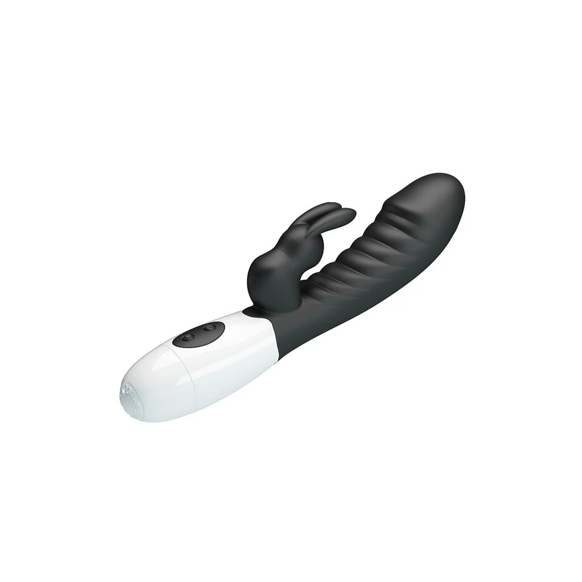 Naughty Bunny 30-Funktionen-Hasenvibrator Schwarz von High Tech