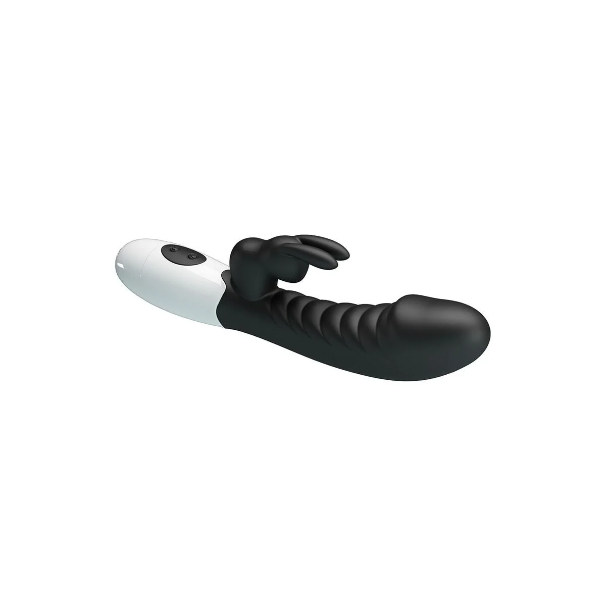 Naughty Bunny 30-Funktionen-Hasenvibrator Schwarz von High Tech