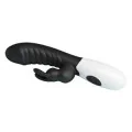 Naughty Bunny 30-Funktionen-Hasenvibrator Schwarz von High Tech