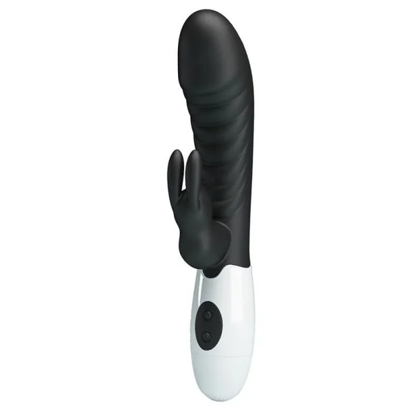 Naughty Bunny 30-Funktionen-Hasenvibrator Schwarz von High Tech
