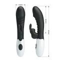 Naughty Bunny 30-Funktionen-Hasenvibrator Schwarz von High Tech