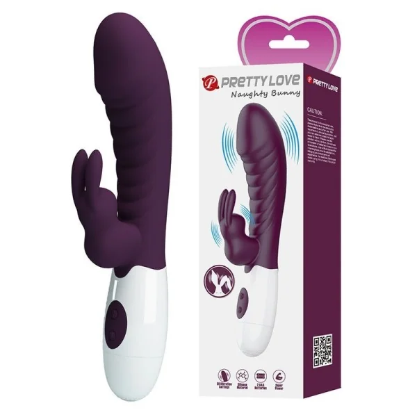Naughty Bunny 30-Funktionen-Kaninchenvibrator Lila von High Tech