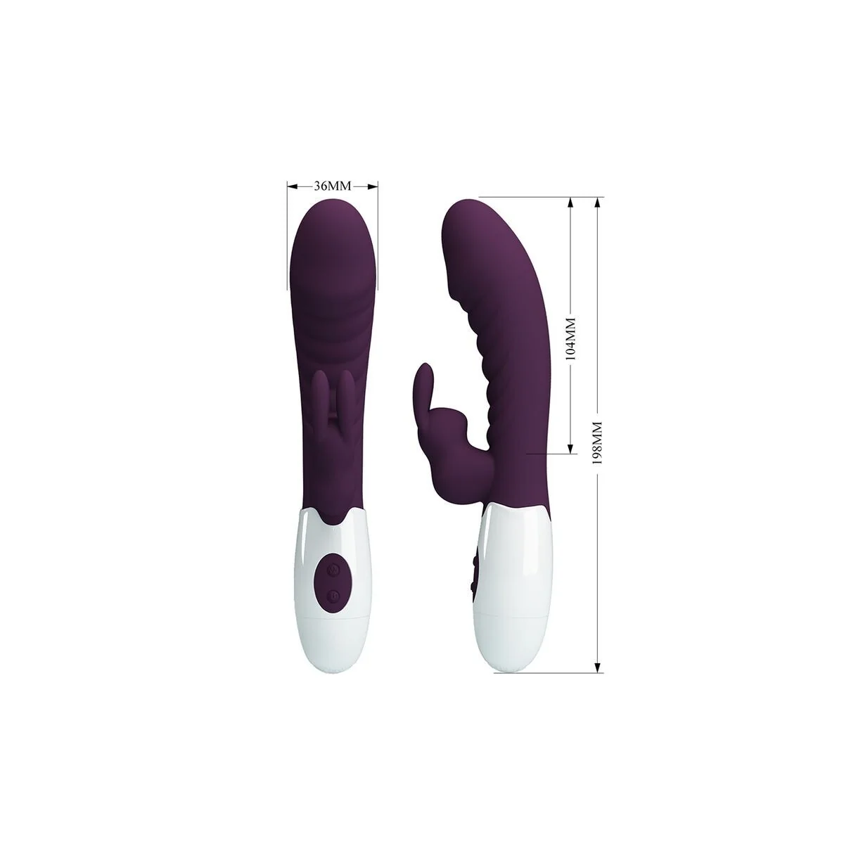 Naughty Bunny 30-Funktionen-Kaninchenvibrator Lila von High Tech