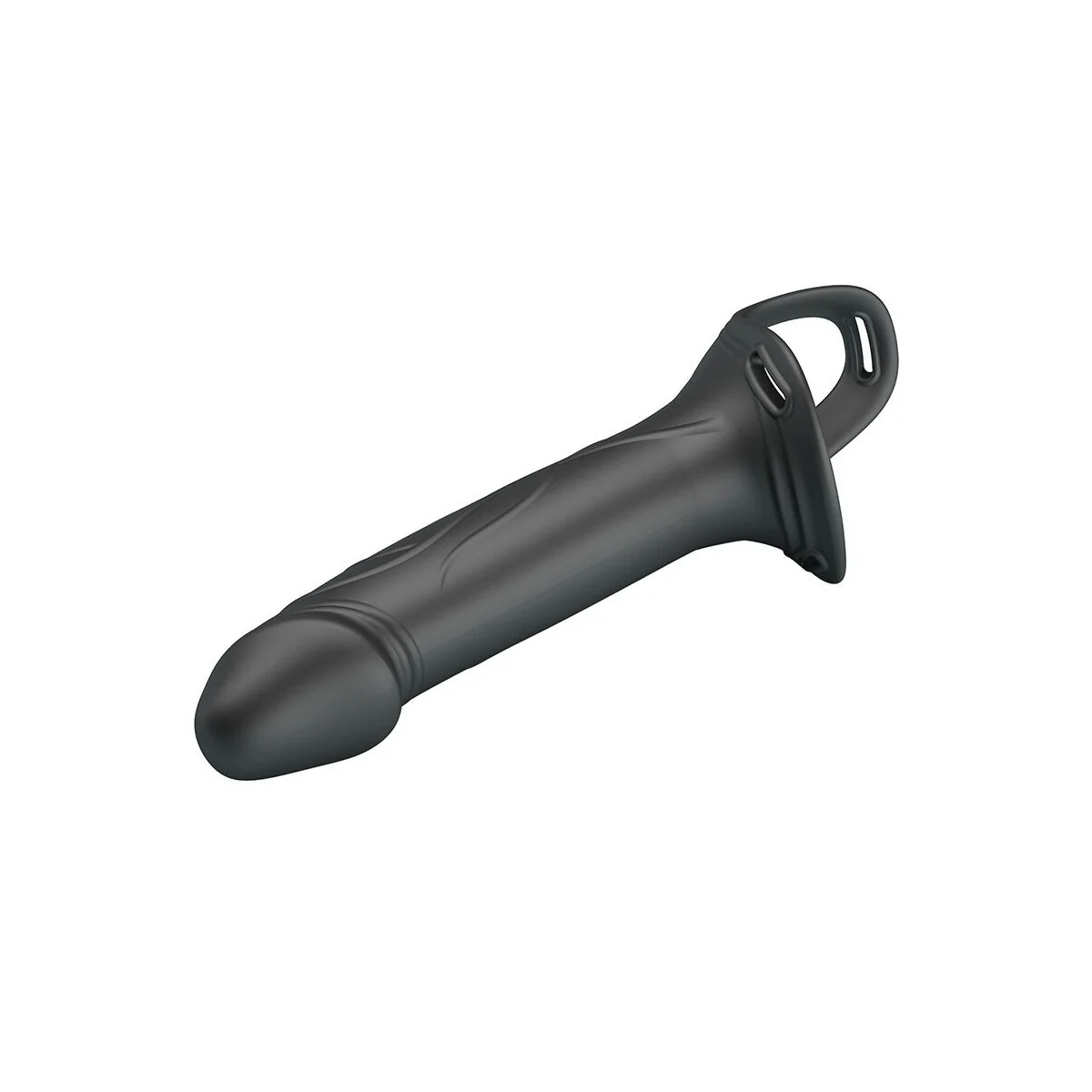 Landon Black Vibrating Strap-On von Harness Collection