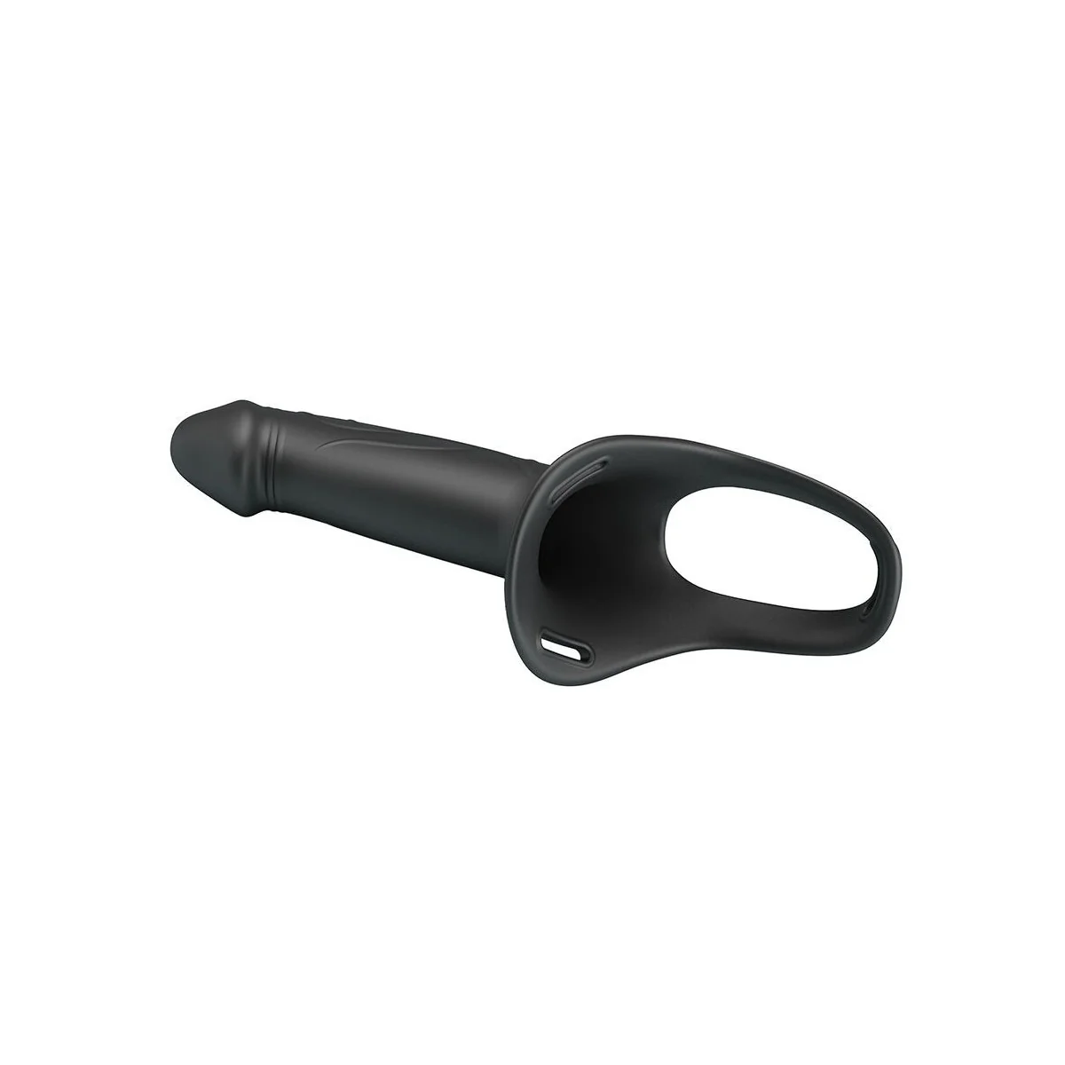 Landon Black Vibrating Strap-On von Harness Collection