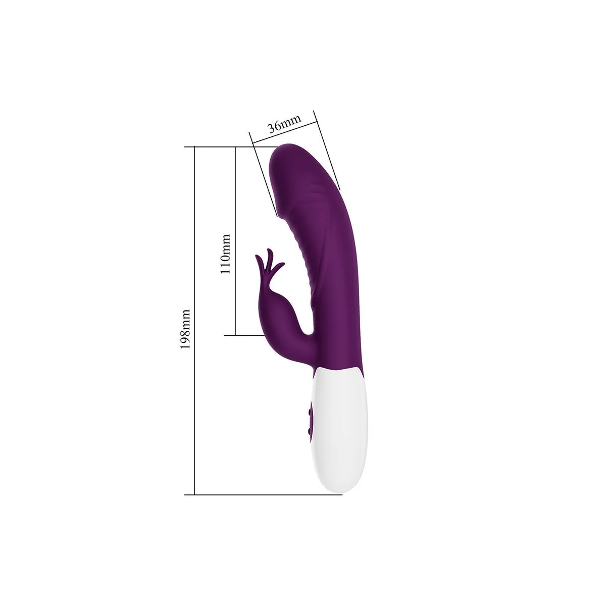 Rogue Muse 30-Funktionen-Hasenvibrator Lila von High Tech