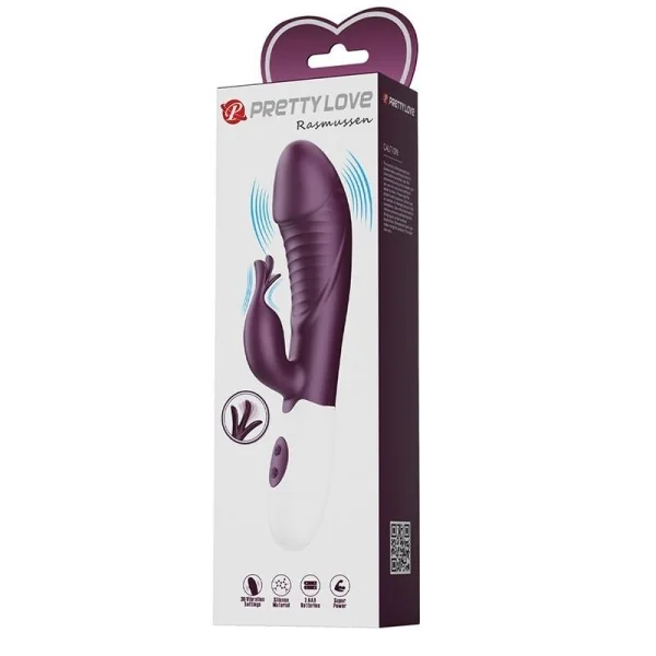 Rogue Muse 30-Funktionen-Hasenvibrator Lila von High Tech
