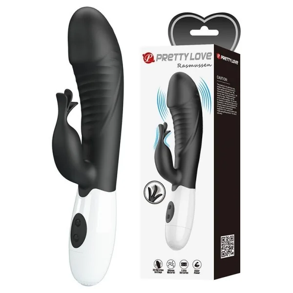 Rasmussen 30-Funktionen-Hase-Vibrator Schwarz von High Tech
