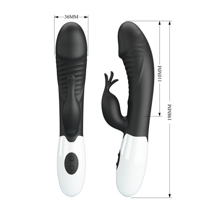 Rasmussen 30-Funktionen-Hase-Vibrator Schwarz von High Tech